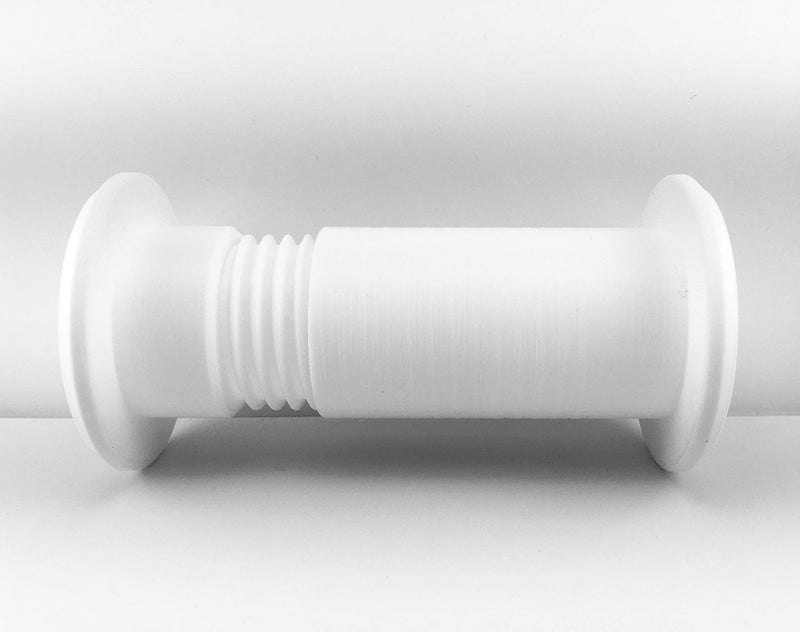 JimysCo 1.20" ID Cable Pass Through Wall Port 3 5/8" - 5 1/4" Wall Thickness (White) - Pass Cables from one Side of a Wall or Barrier to The Other. - Image 2